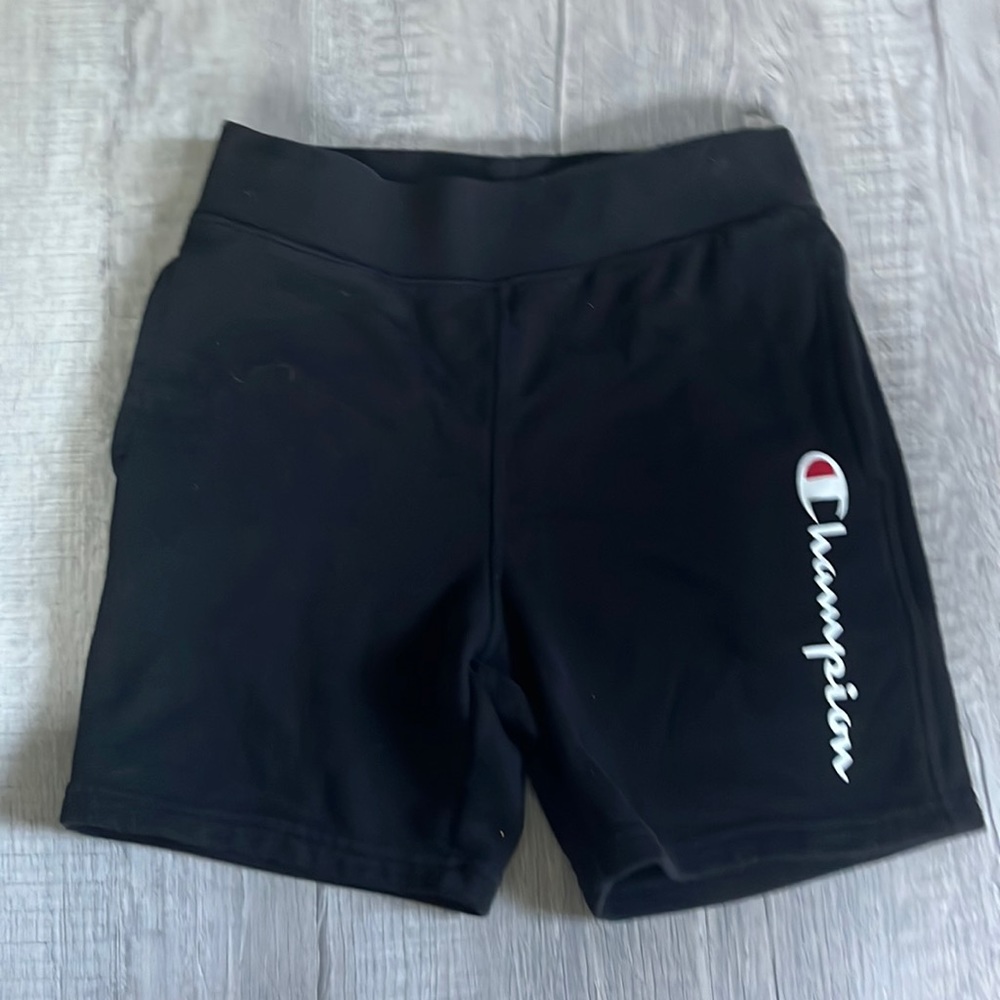 Black cloth champion shorts